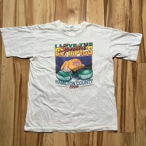 VINTAGE 90s Special Olympics Retro T-Shirt Size L Streetwear Skater